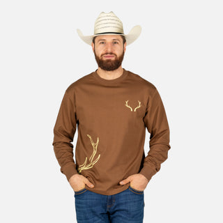 Playera McAllen Antler Tan Caballero