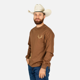 Playera McAllen Antler Tan Caballero