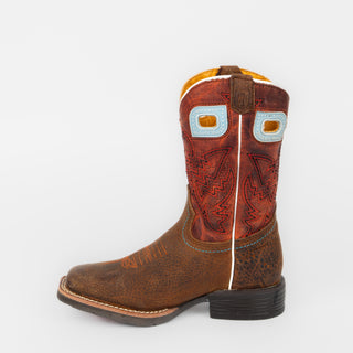 Bota Nokota Thor 18 Bisonte Miel Cuarzo Orange Niño