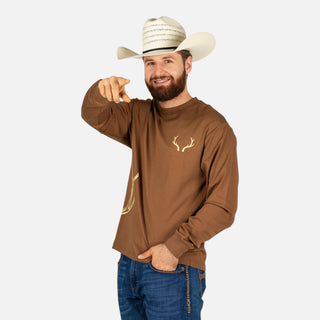 Playera McAllen Antler Tan Caballero