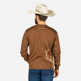 Playera McAllen Antler Tan Caballero