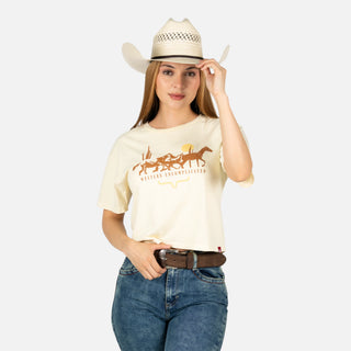 Blusa Kimes Ranch Plains Stampede Ivory Dama