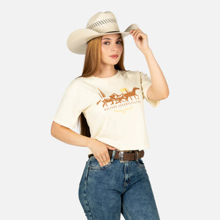 Blusa Kimes Ranch Plains Stampede Ivory Dama