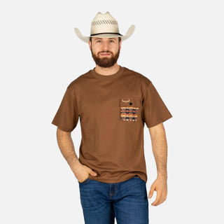 Playera McAllen Crew Camel Caballero