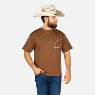 Playera McAllen Crew Camel Caballero