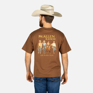 Playera McAllen Crew Camel Caballero