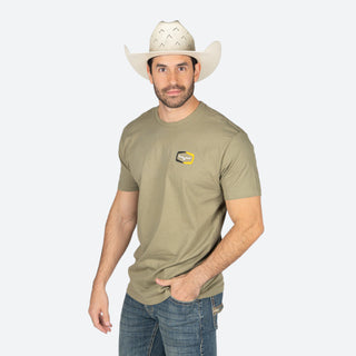 Playera Kimes Ranch Framework Light Olive Caballero
