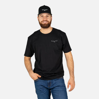 Playera Kimes Ranch Mexicana Plate Black Caballero