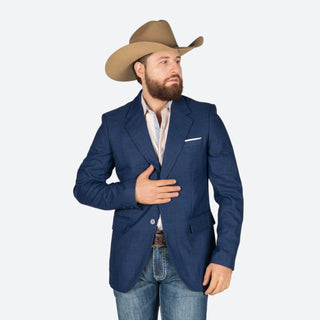 Saco Vaquero Rock & Roll Denim Navy Caballero