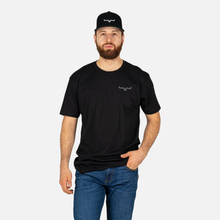 Playera Kimes Ranch Mexicana Plate Black Caballero