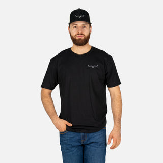 Playera Kimes Ranch Mexicana Plate Black Caballero