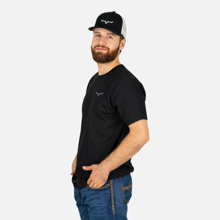 Playera Kimes Ranch Mexicana Plate Black Caballero