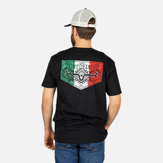 Playera Kimes Ranch Mexicana Plate Black Caballero