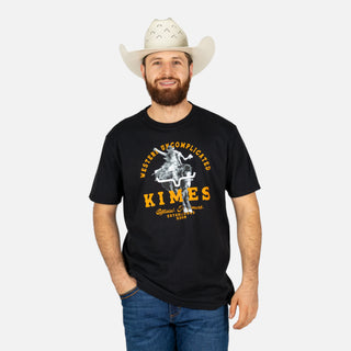 Playera Kimes Ranch Break Through Black Caballero