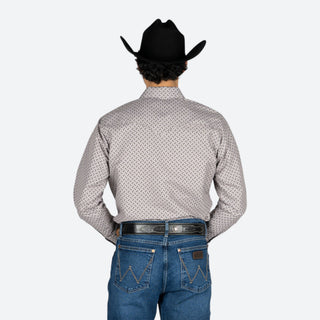Camisa Rodeo Estampado Kaki Caballero
