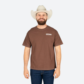 Playera Stetson Choco Caballero