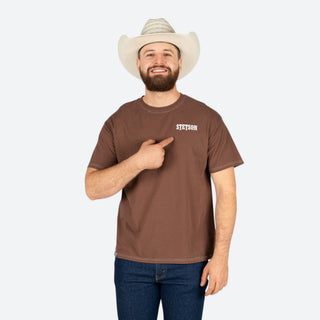 Playera Stetson Choco Caballero