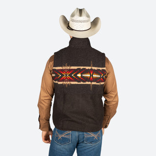 Chaleco Rock & Roll Denim Aztec Choco Caballero