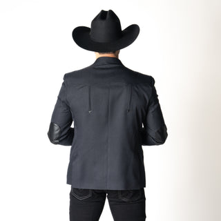 Saco Vaquero Old West Negro Coderas Caballero
