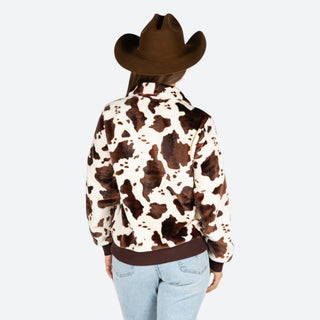 Chamarra Rock & Roll Denim Vaca Brown Dama