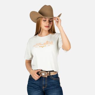 Blusa Kimes Ranch Go West Natural Dama
