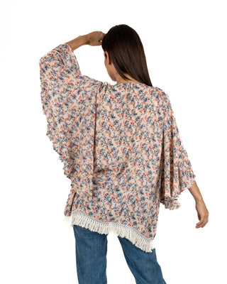 Kimono Rock & Roll Denim Cream Dama