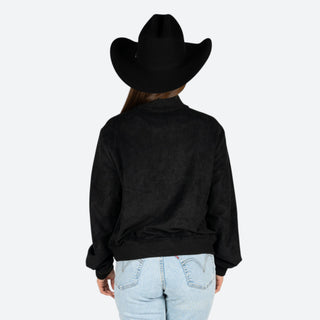 Chamarra Rock & Roll Denim Estoperoles Black Dama