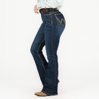 Jeans Wrangler Flare Cintura Alta Dama