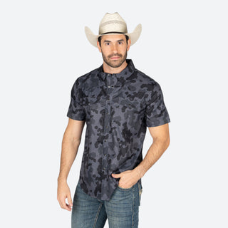 Camisa Rock & Roll Denim Tek Western Black Caballero