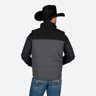 Chaleco Rock & Roll Denim Charcoal Black Pana Caballero