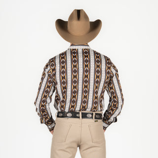 Camisa Wrangler Checotah Café Caballero