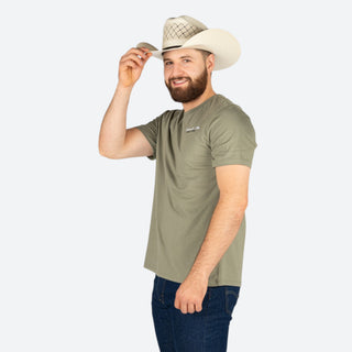 Playera Panhandle Hunter Green Caballero