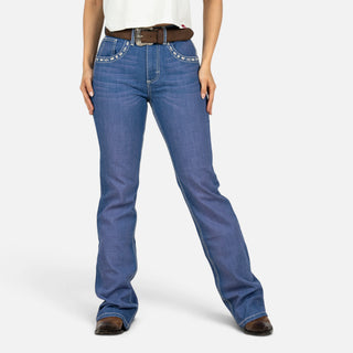 Jeans Wrangler Hig Rise Claro Dama