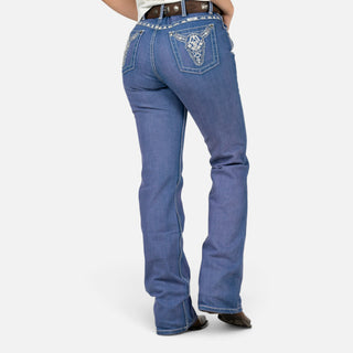Jeans Wrangler Hig Rise Claro Dama