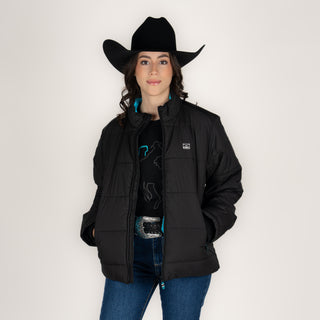 Chamarra Kimes Ranch Valencia Puffy Black Dama