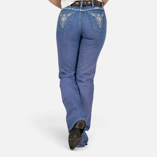 Jeans Wrangler Hig Rise Claro Dama