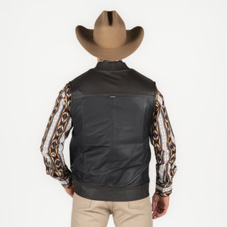 Chaleco Cuadra Doble Vista Borrego Matna Black Caballero