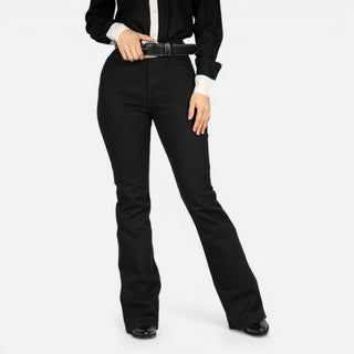 Jeans Wrangler Flare Negro Dama