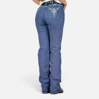 Jeans Wrangler Hig Rise Claro Dama