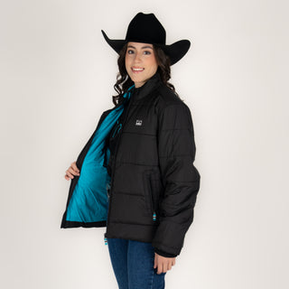 Chamarra Kimes Ranch Valencia Puffy Black Dama