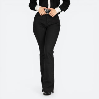 Jeans Wrangler Flare Negro Dama