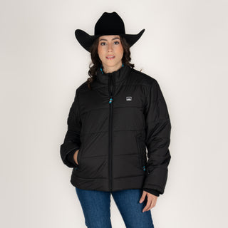Chamarra Kimes Ranch Valencia Puffy Black Dama