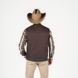 Chaleco Cuadra Doble Vista Borrego Matna Black Caballero