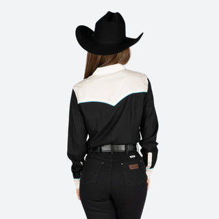Camisa Panhandle Cactus Black Dama