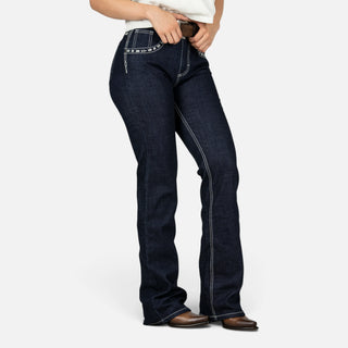 Jeans Wrangler Hig Rise Toro Navy Dama