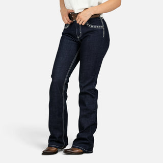 Jeans Wrangler Hig Rise Toro Navy Dama