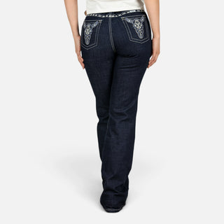 Jeans Wrangler Hig Rise Toro Navy Dama