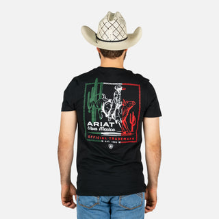 Playera Ariat Buckin Baqueno Black Caballero