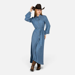 Vestido Kimes Ranch Channy Indigo Dama