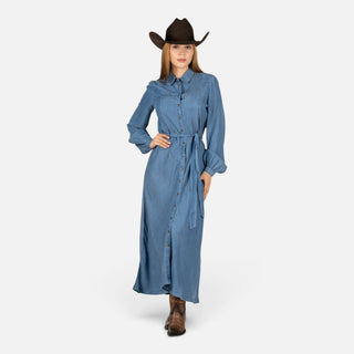Vestido Kimes Ranch Channy Indigo Dama